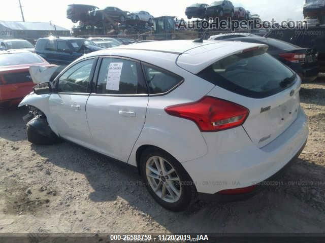 2015 Ford Focus Se White vin: 1FADP3K26FL21628 