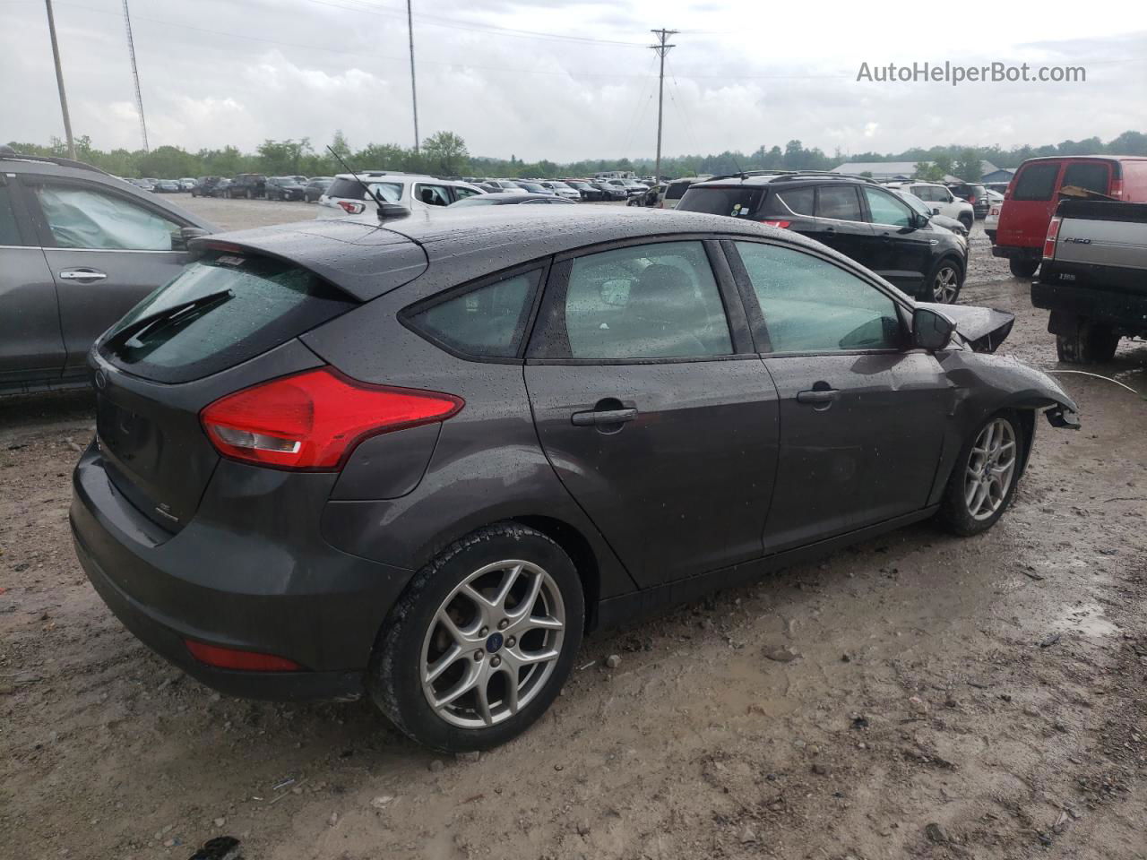 2015 Ford Focus Se Black vin: 1FADP3K26FL318411