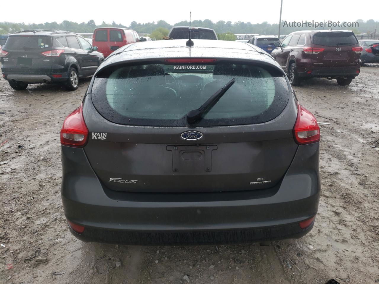 2015 Ford Focus Se Black vin: 1FADP3K26FL318411