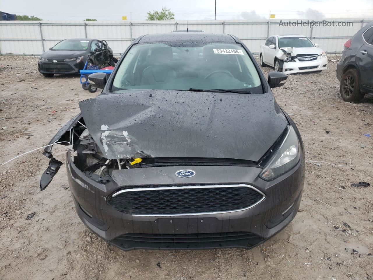 2015 Ford Focus Se Black vin: 1FADP3K26FL318411