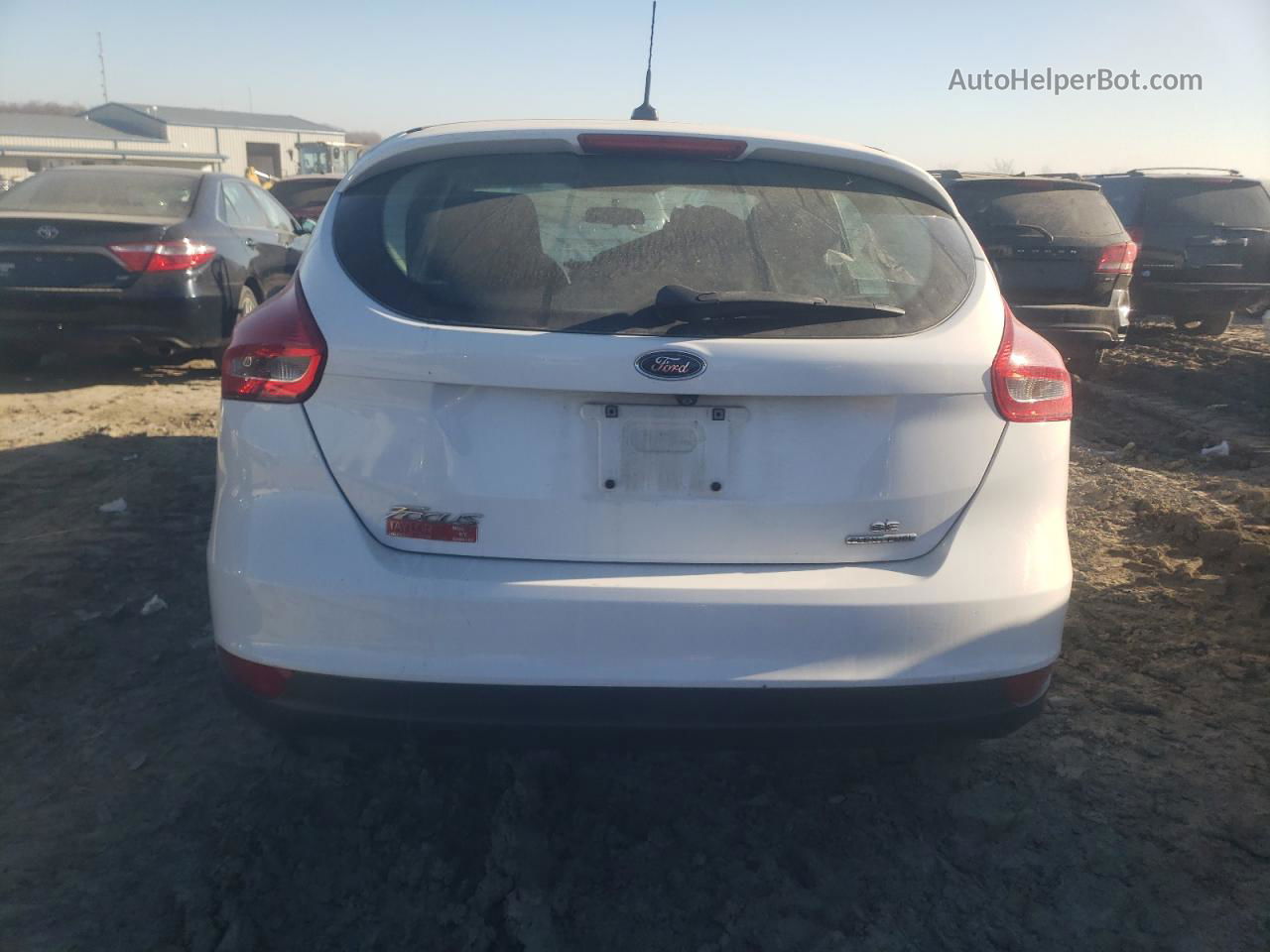 2015 Ford Focus Se Белый vin: 1FADP3K26FL375871