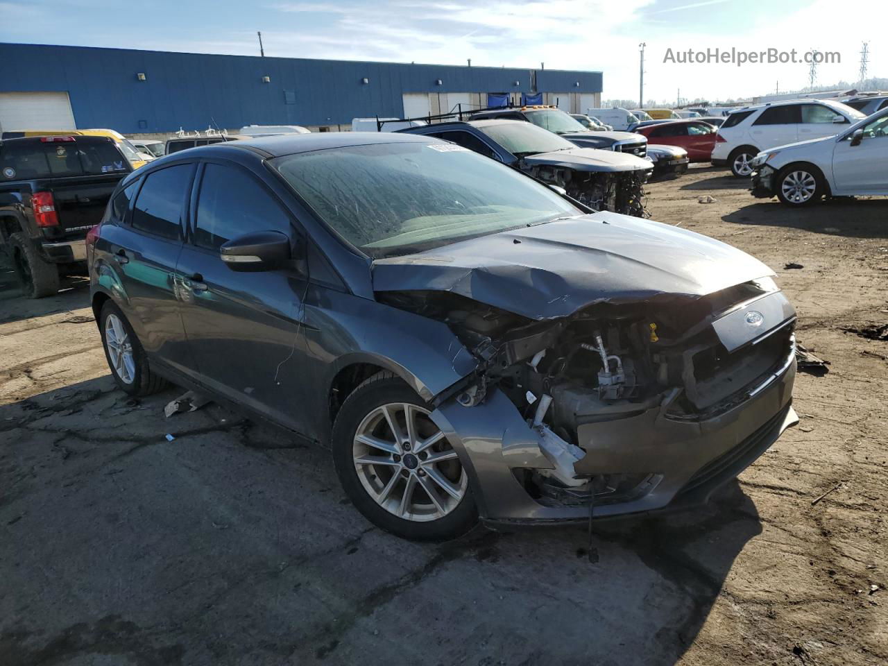 2017 Ford Focus Se Charcoal vin: 1FADP3K26HL220417