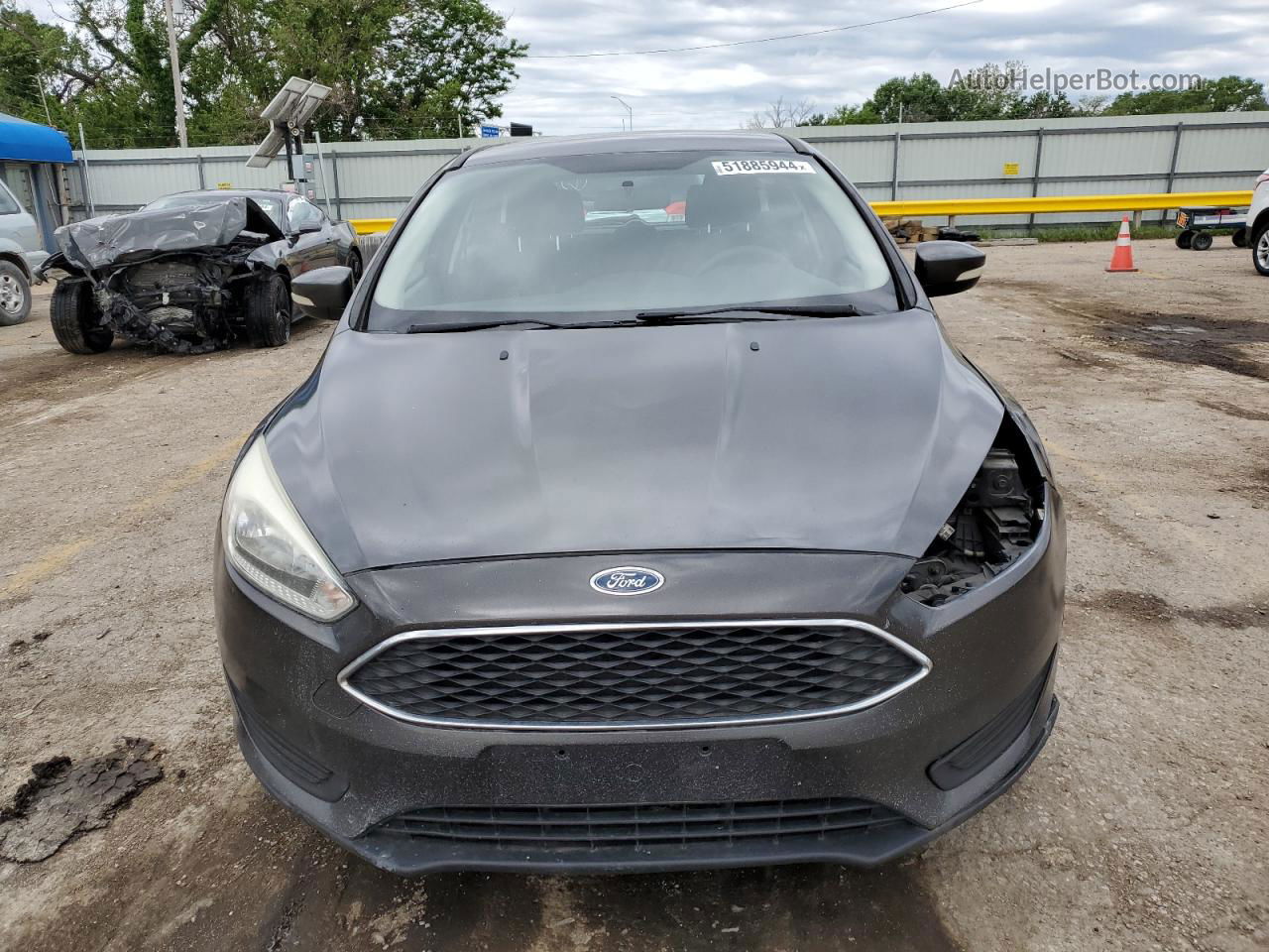 2017 Ford Focus Se Gray vin: 1FADP3K26HL223964