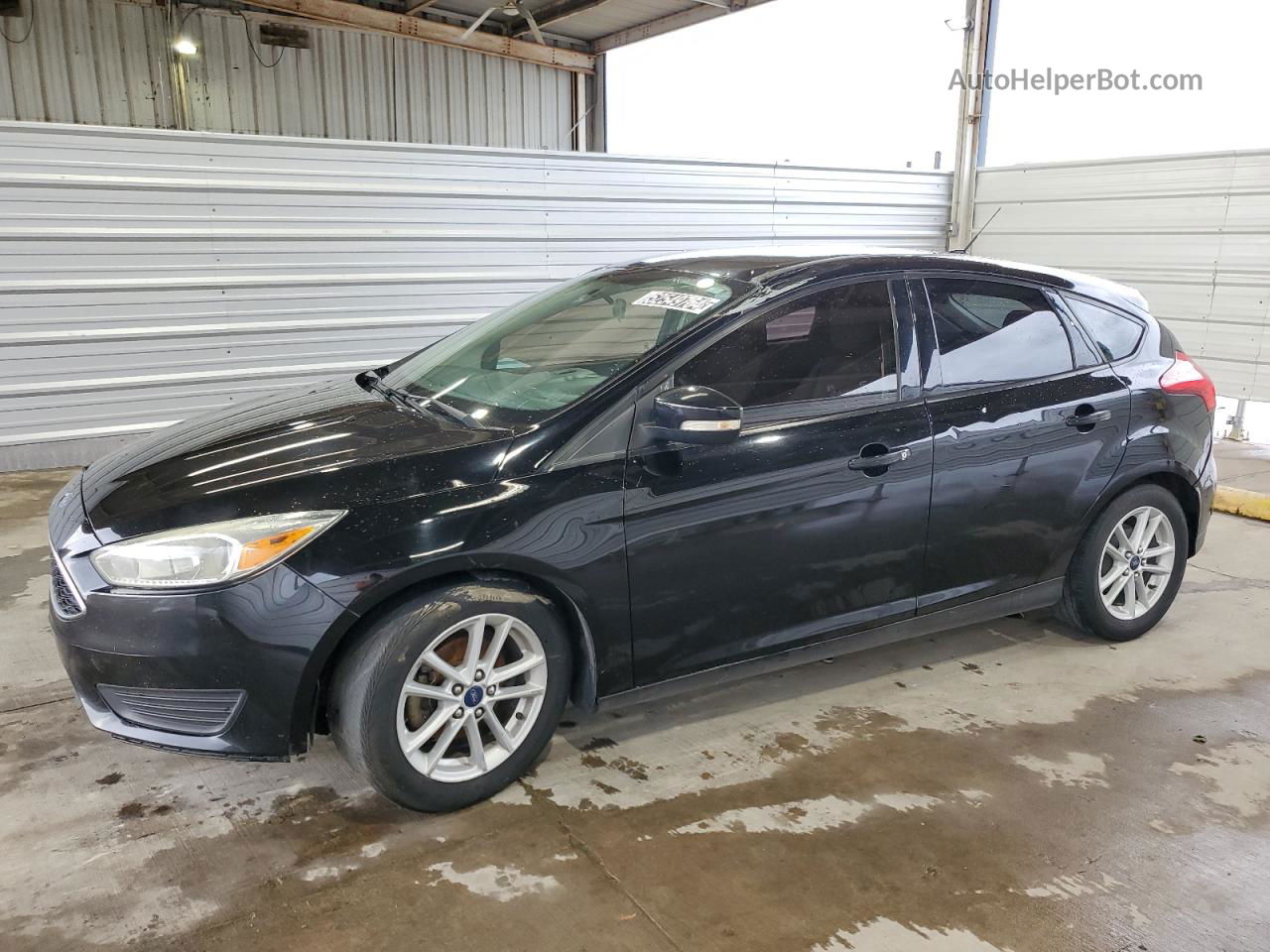 2017 Ford Focus Se Black vin: 1FADP3K26HL278317