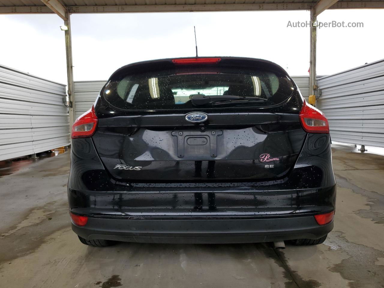 2017 Ford Focus Se Black vin: 1FADP3K26HL278317