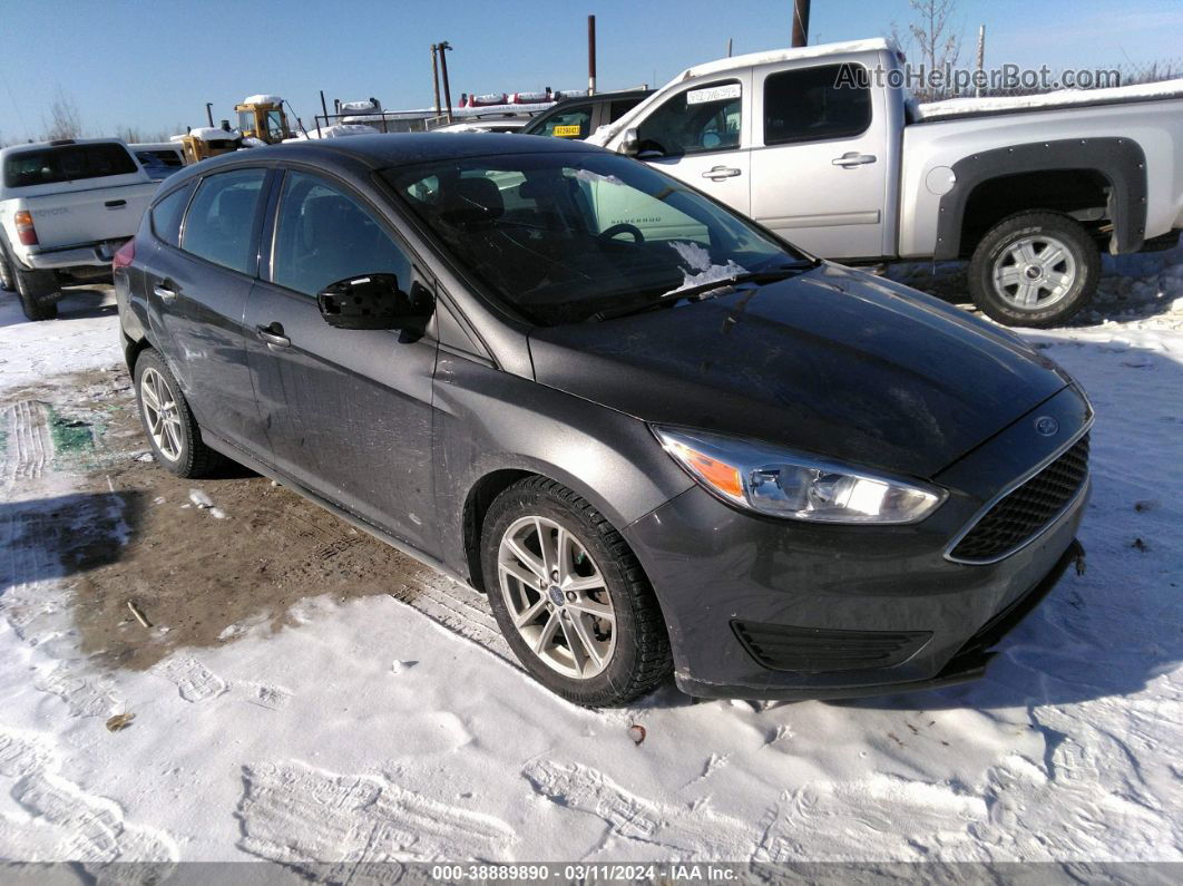 2018 Ford Focus Se Gray vin: 1FADP3K26JL288738