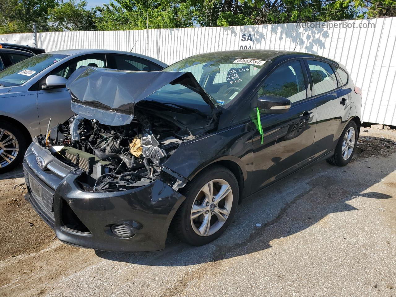 2013 Ford Focus Se Black vin: 1FADP3K27DL115878