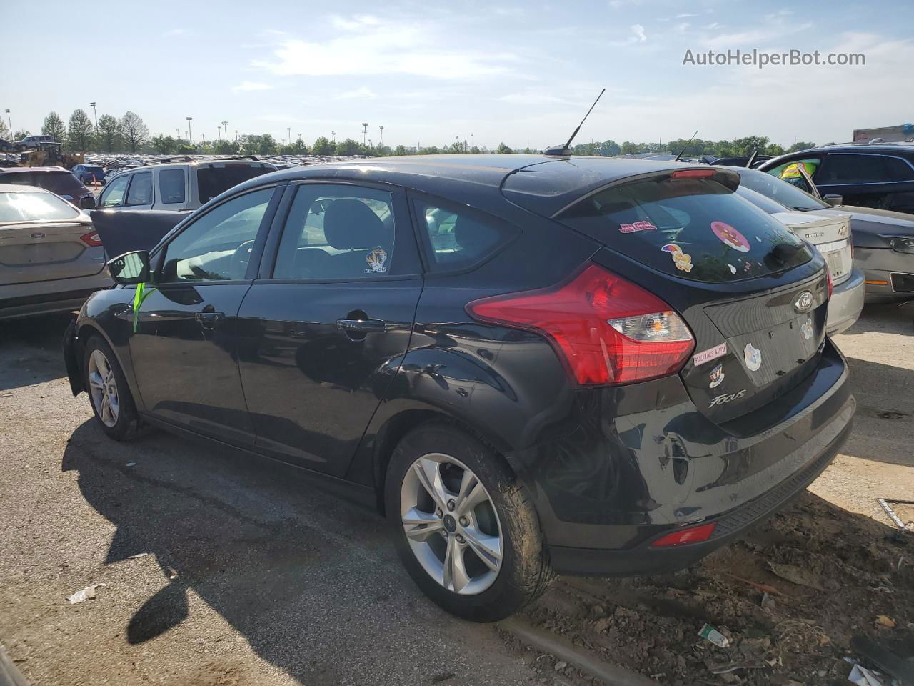 2013 Ford Focus Se Black vin: 1FADP3K27DL115878