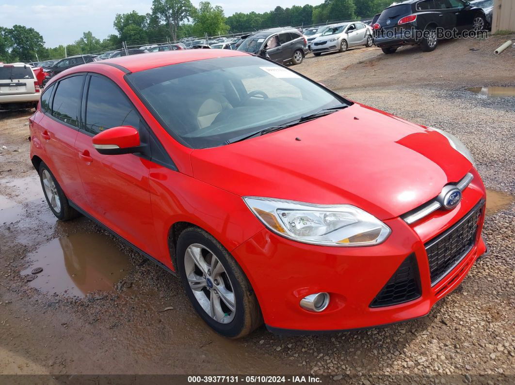 2013 Ford Focus Se Red vin: 1FADP3K27DL123270