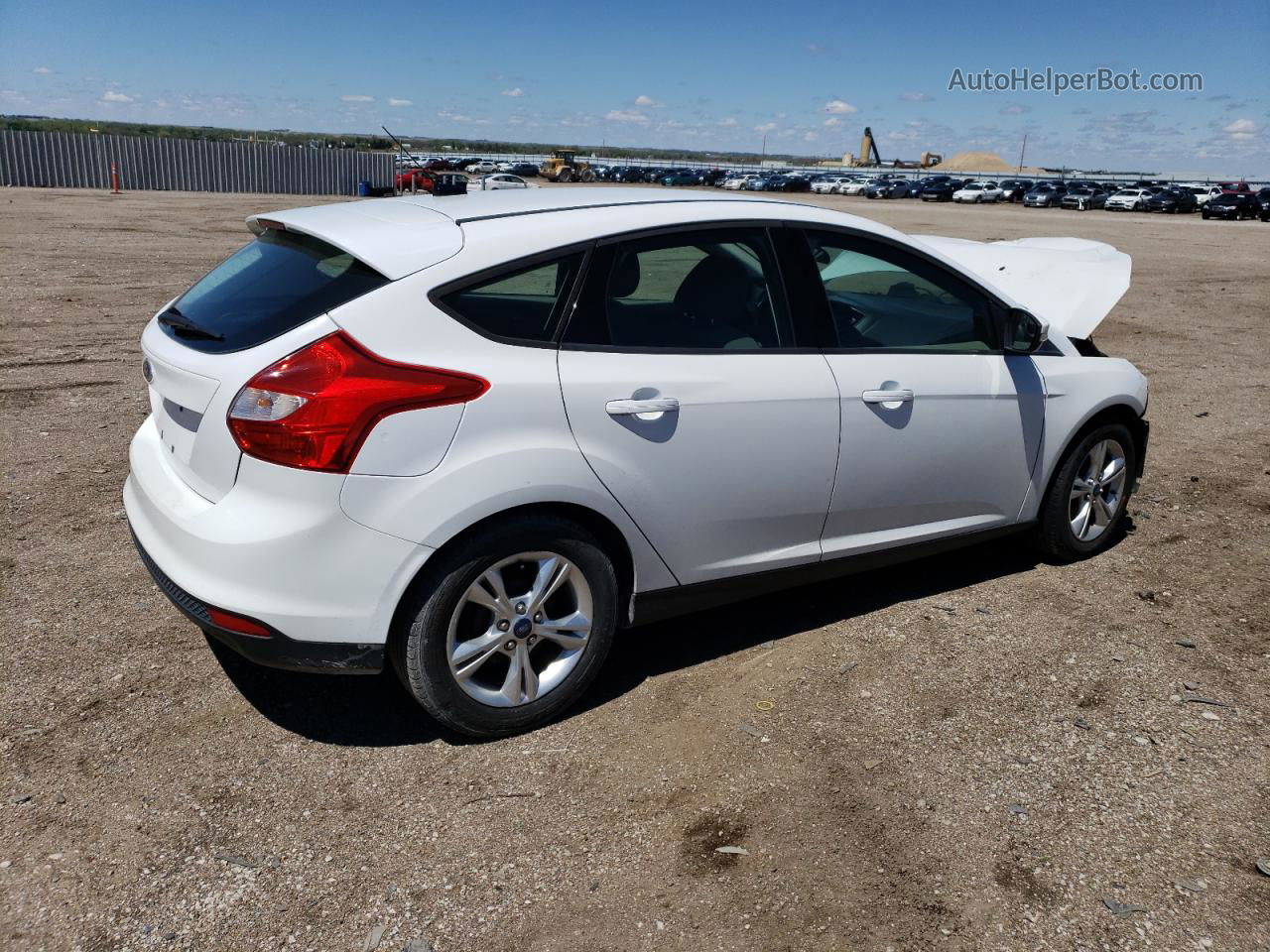 2013 Ford Focus Se White vin: 1FADP3K27DL132986