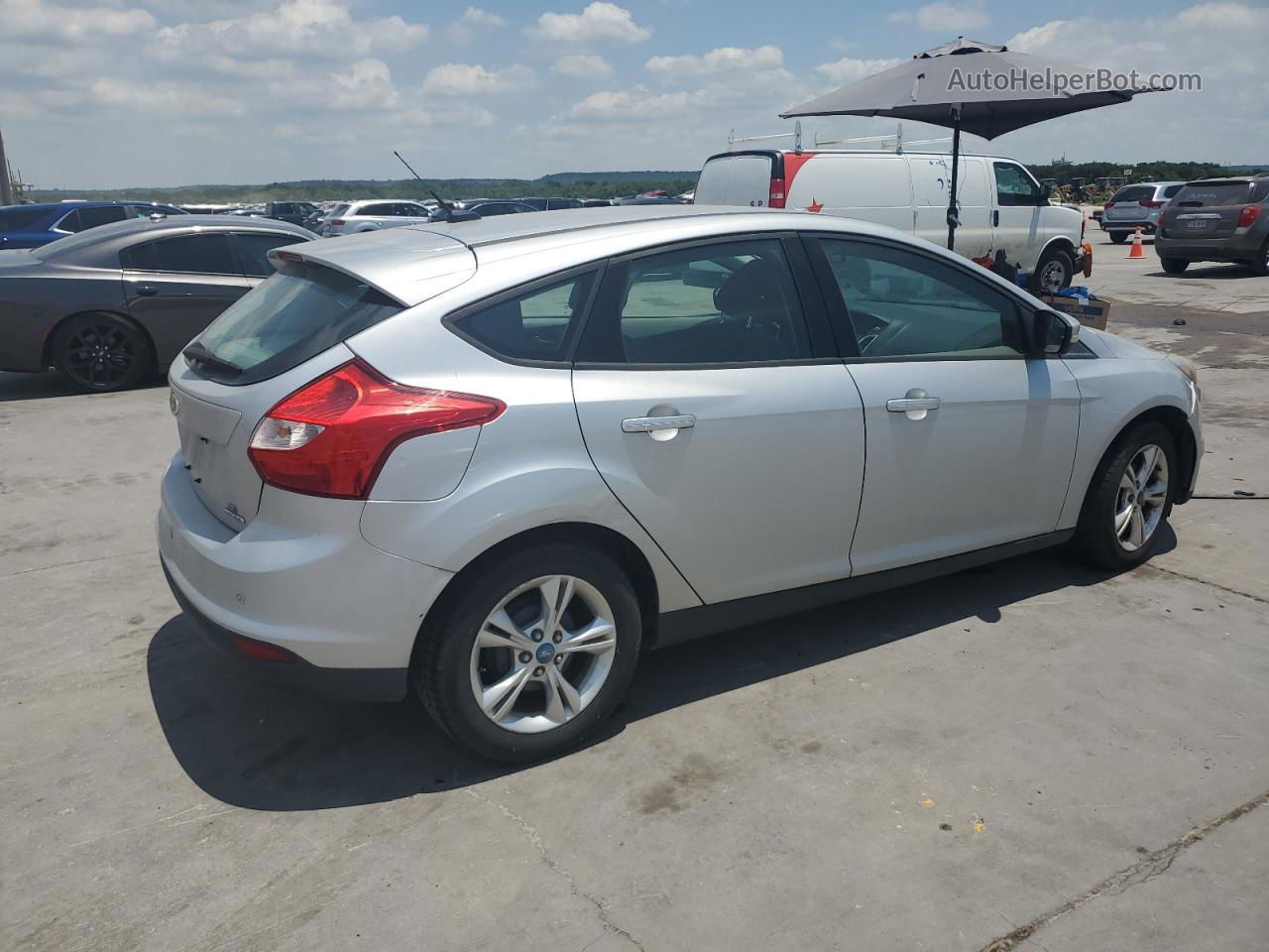 2013 Ford Focus Se Silver vin: 1FADP3K27DL138707