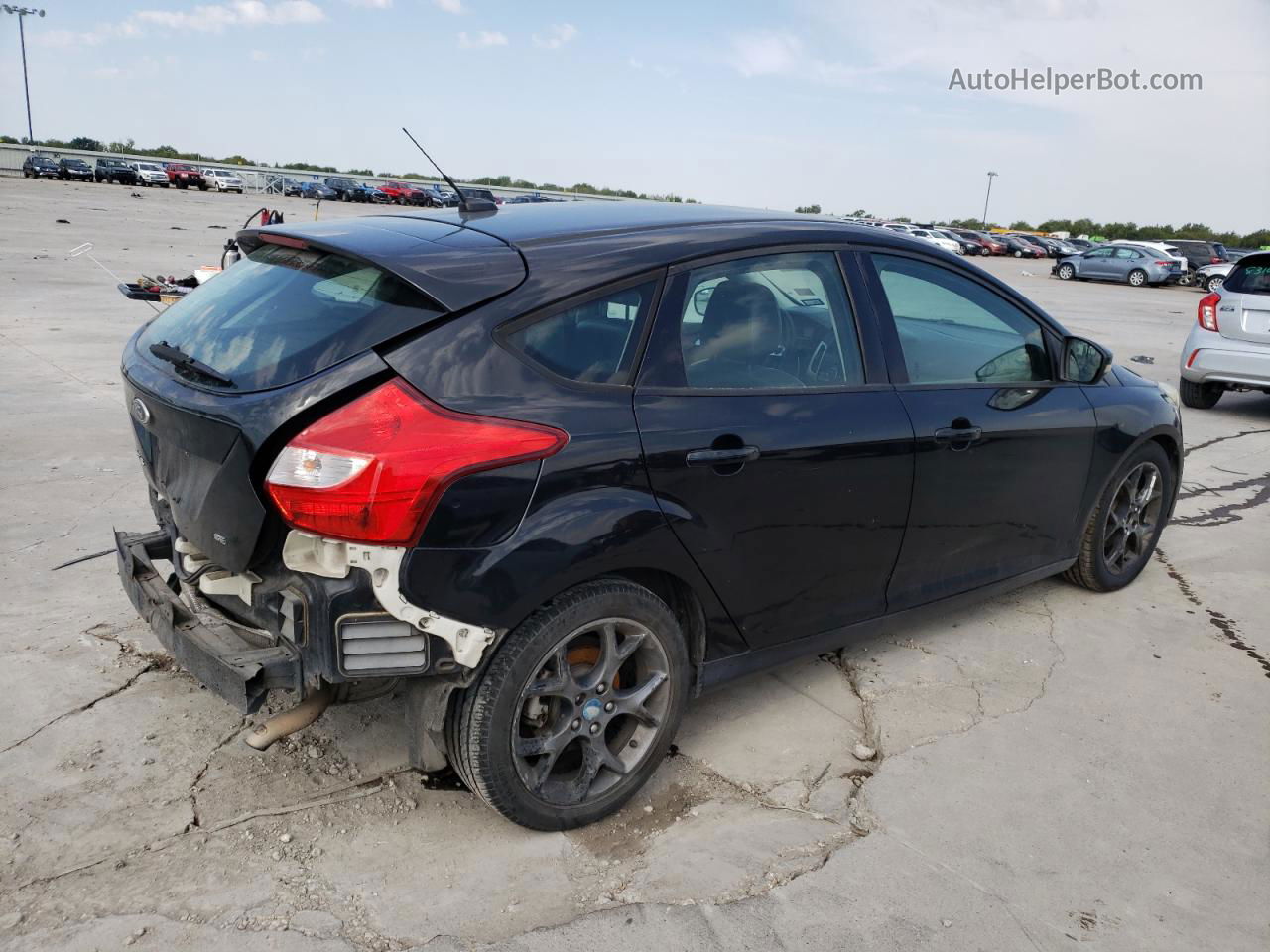 2013 Ford Focus Se Black vin: 1FADP3K27DL178561