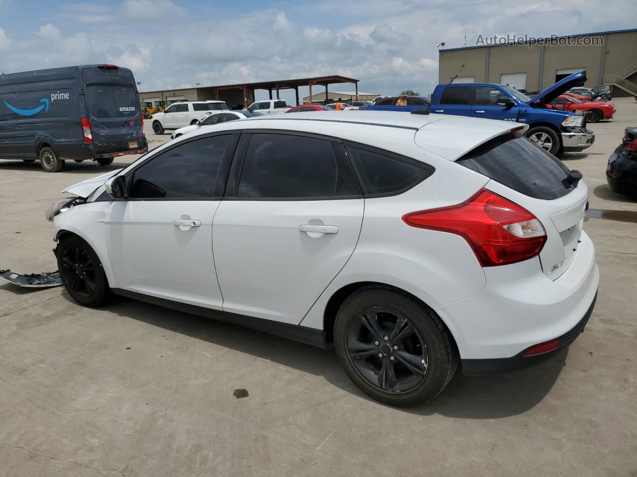 2013 Ford Focus Se White vin: 1FADP3K27DL370692