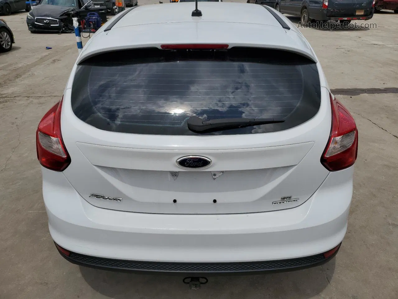 2013 Ford Focus Se White vin: 1FADP3K27DL370692