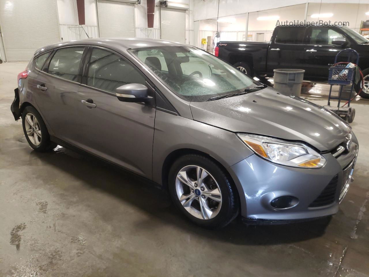 2014 Ford Focus Se Gray vin: 1FADP3K27EL131502