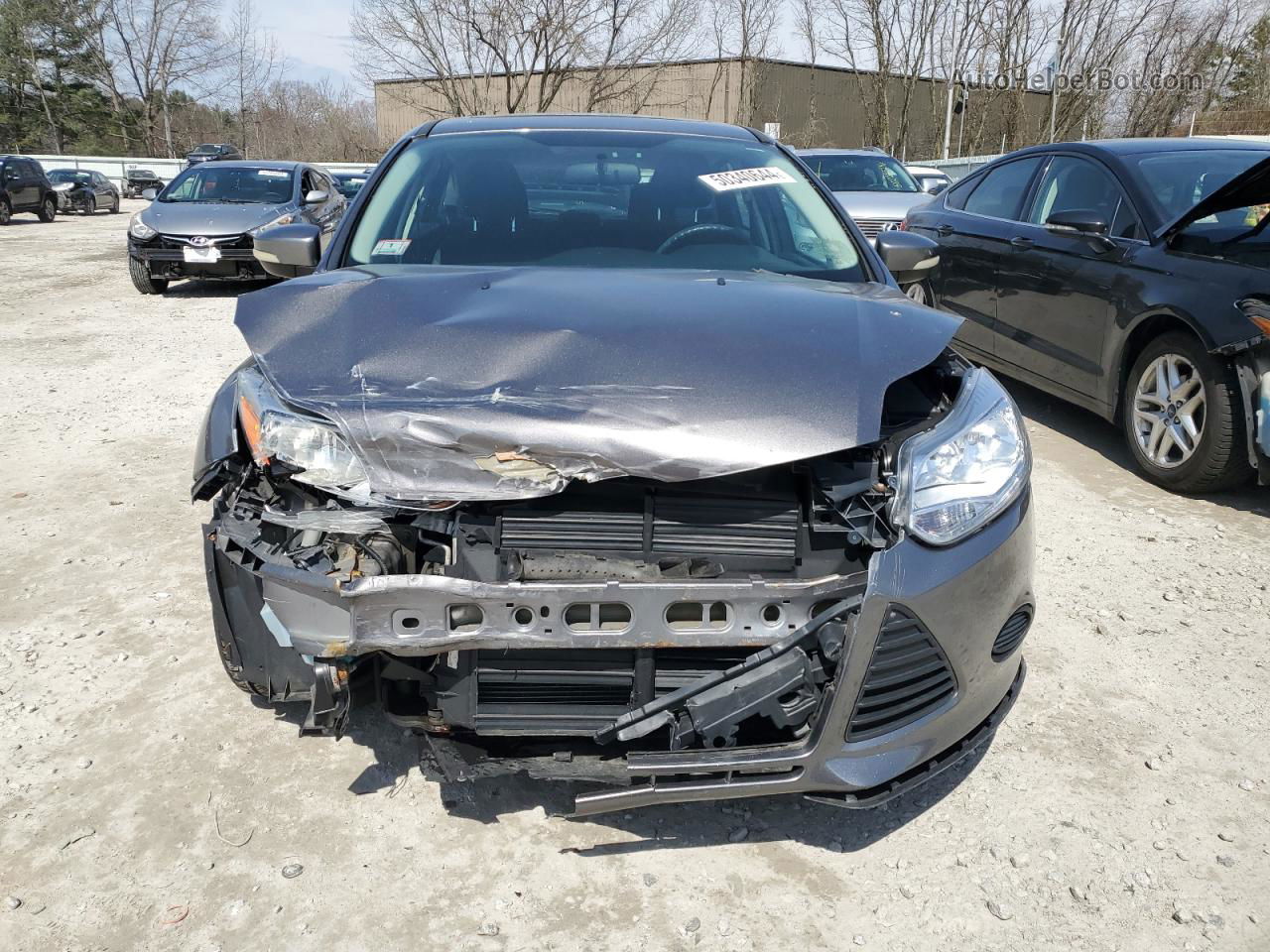 2014 Ford Focus Se Gray vin: 1FADP3K27EL164743