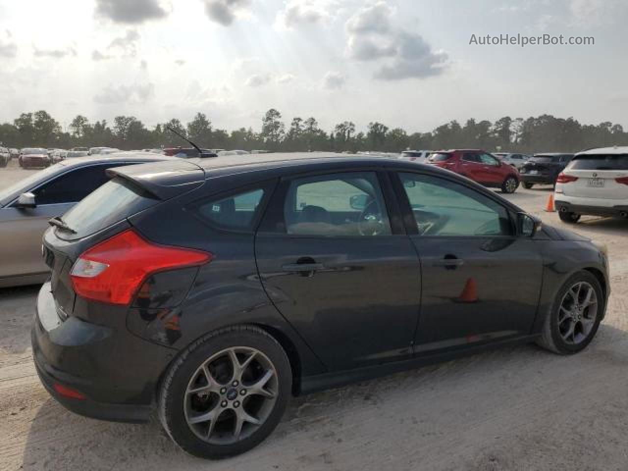 2014 Ford Focus Se Black vin: 1FADP3K27EL167304