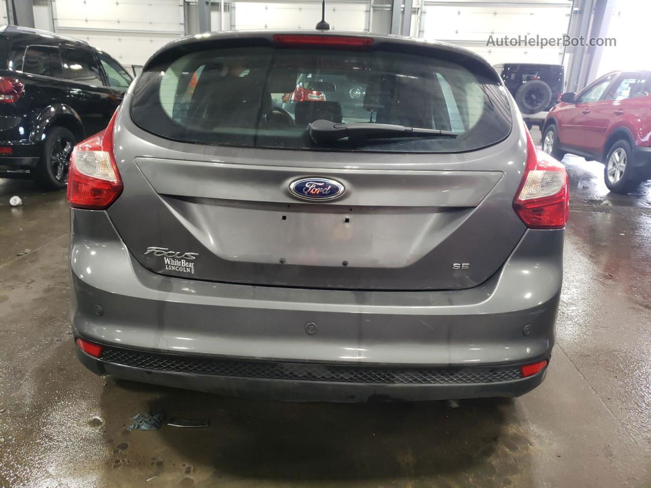 2014 Ford Focus Se Gray vin: 1FADP3K27EL210068