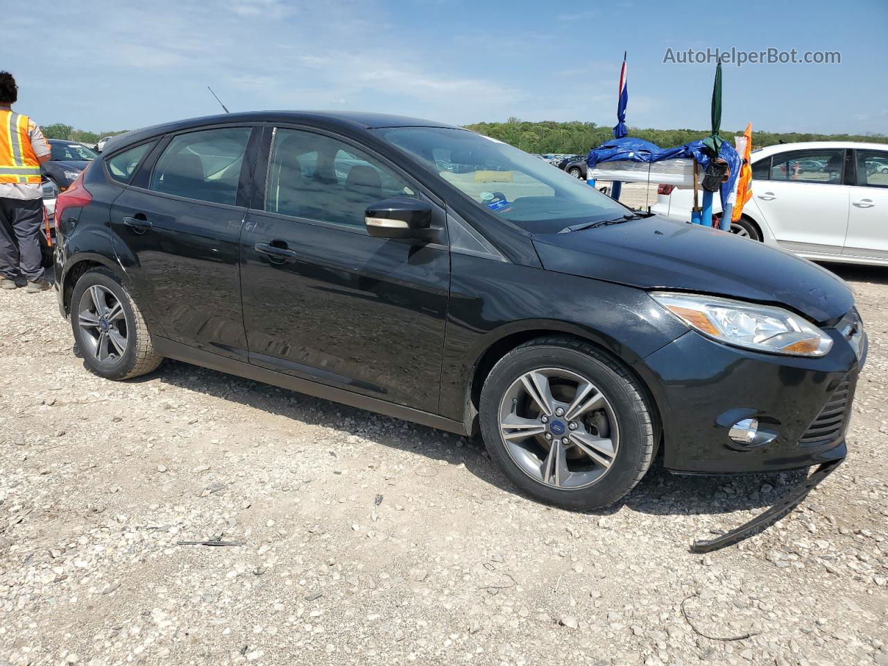 2014 Ford Focus Se Black vin: 1FADP3K27EL254104