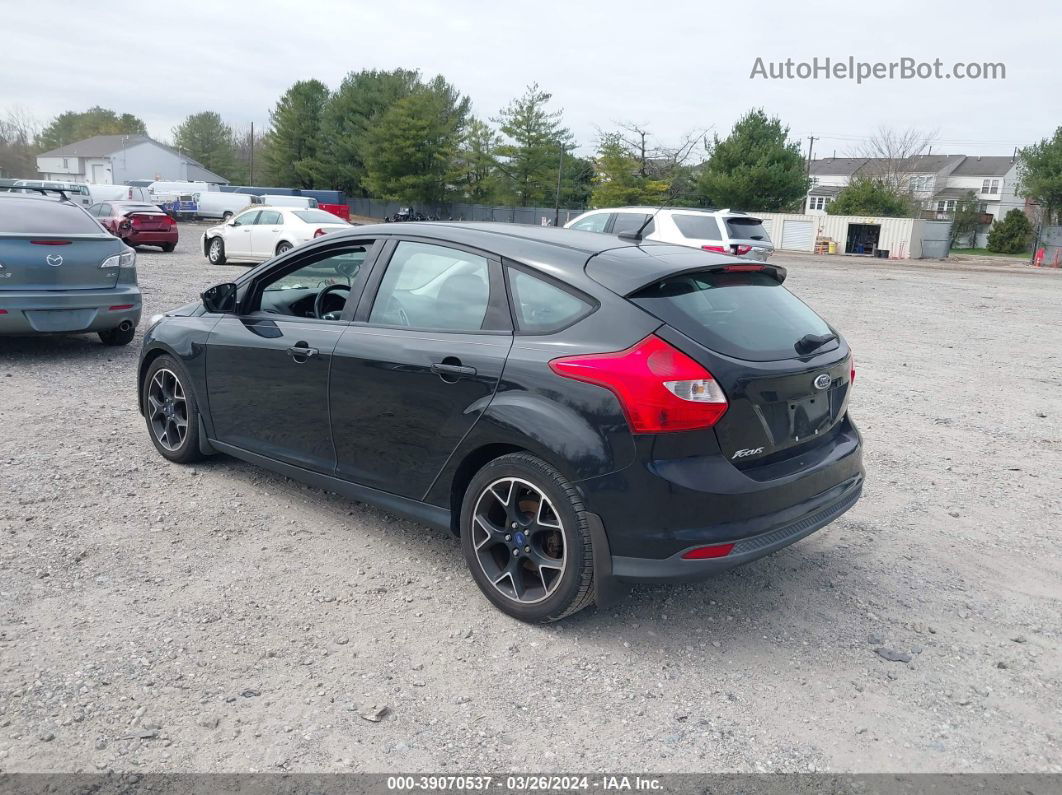 2014 Ford Focus Se Black vin: 1FADP3K27EL383427