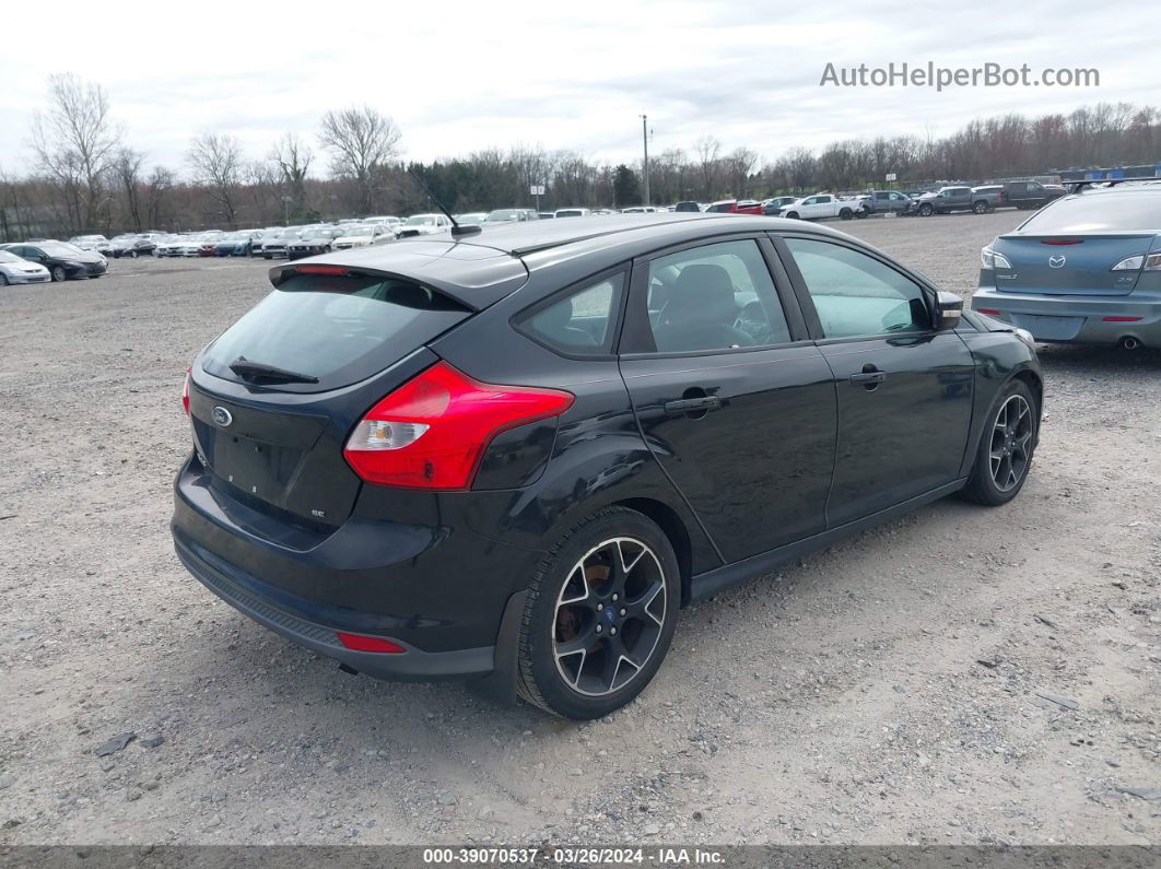 2014 Ford Focus Se Black vin: 1FADP3K27EL383427