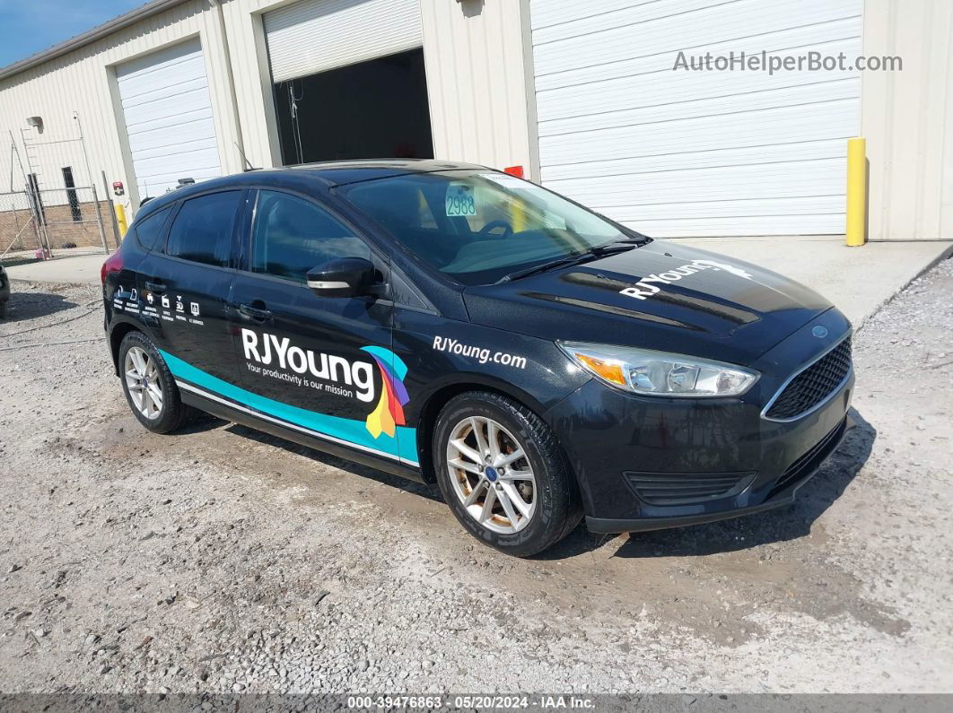 2015 Ford Focus Se Black vin: 1FADP3K27FL329563