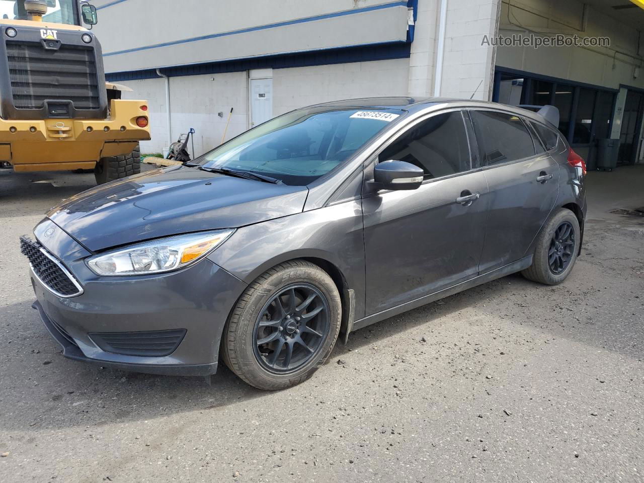 2015 Ford Focus Se Gray vin: 1FADP3K27FL364247