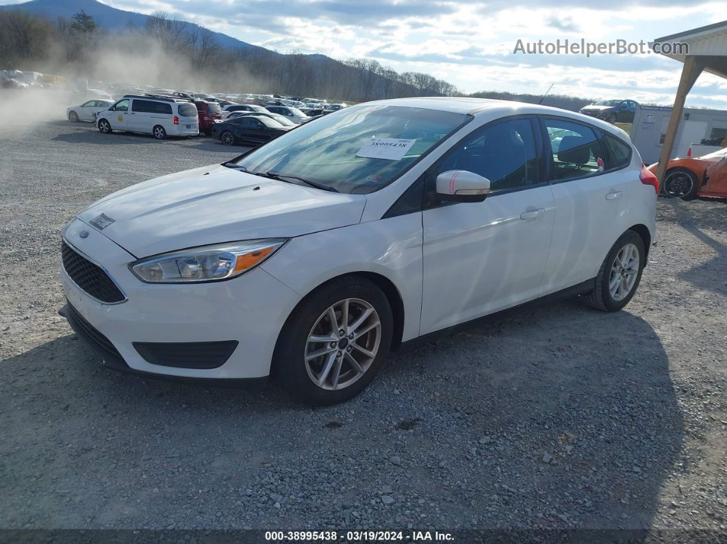 2016 Ford Focus Se White vin: 1FADP3K27GL270225