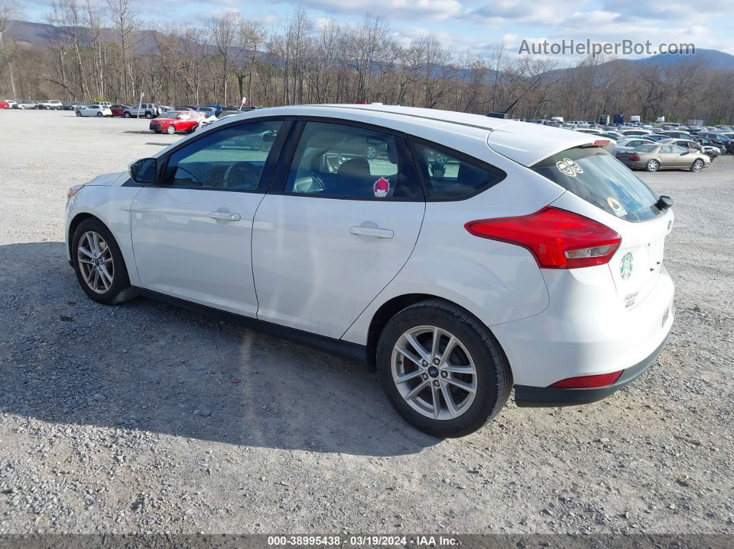 2016 Ford Focus Se White vin: 1FADP3K27GL270225