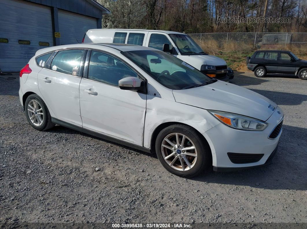 2016 Ford Focus Se White vin: 1FADP3K27GL270225