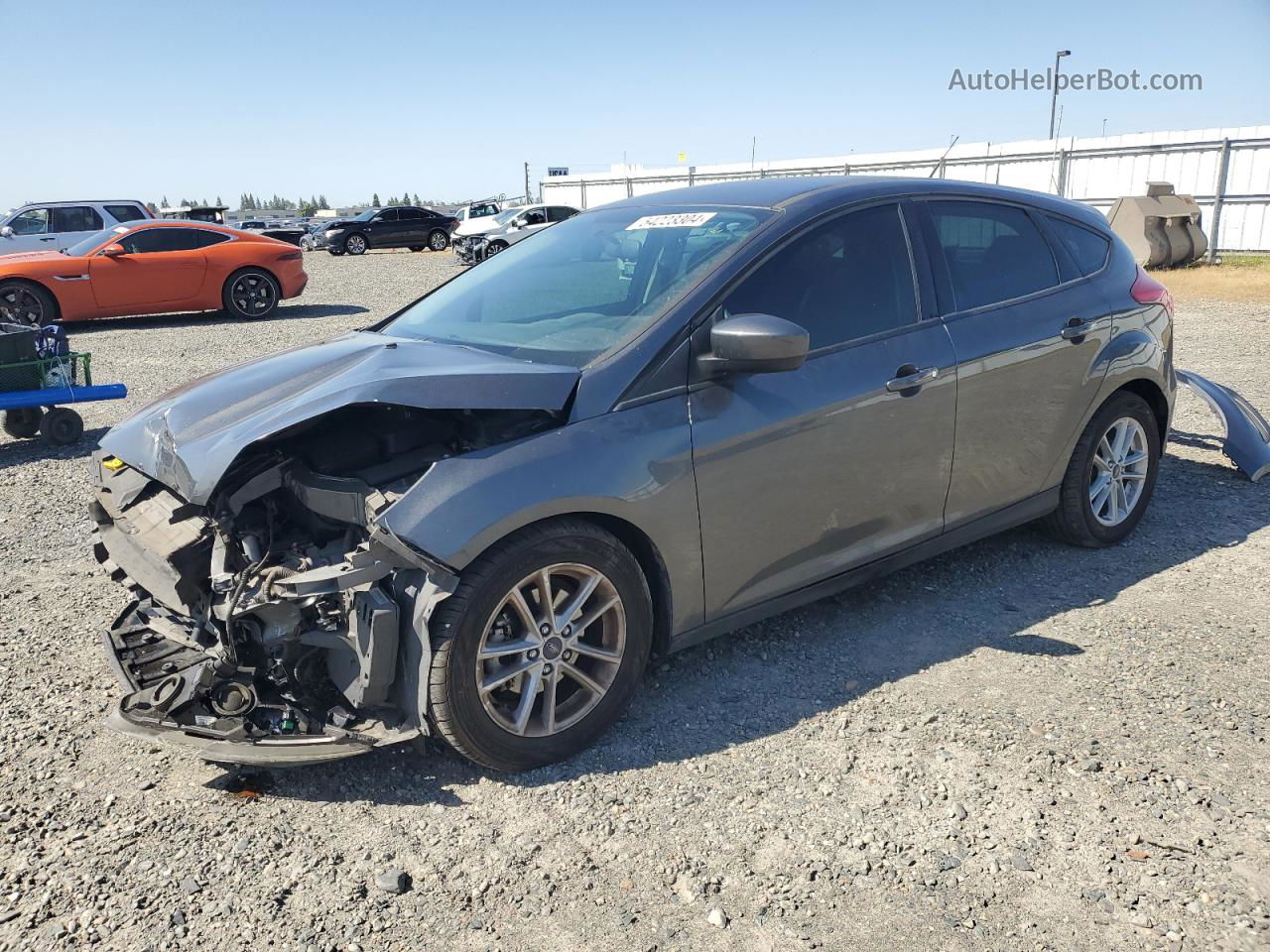 2018 Ford Focus Se Charcoal vin: 1FADP3K27JL261130