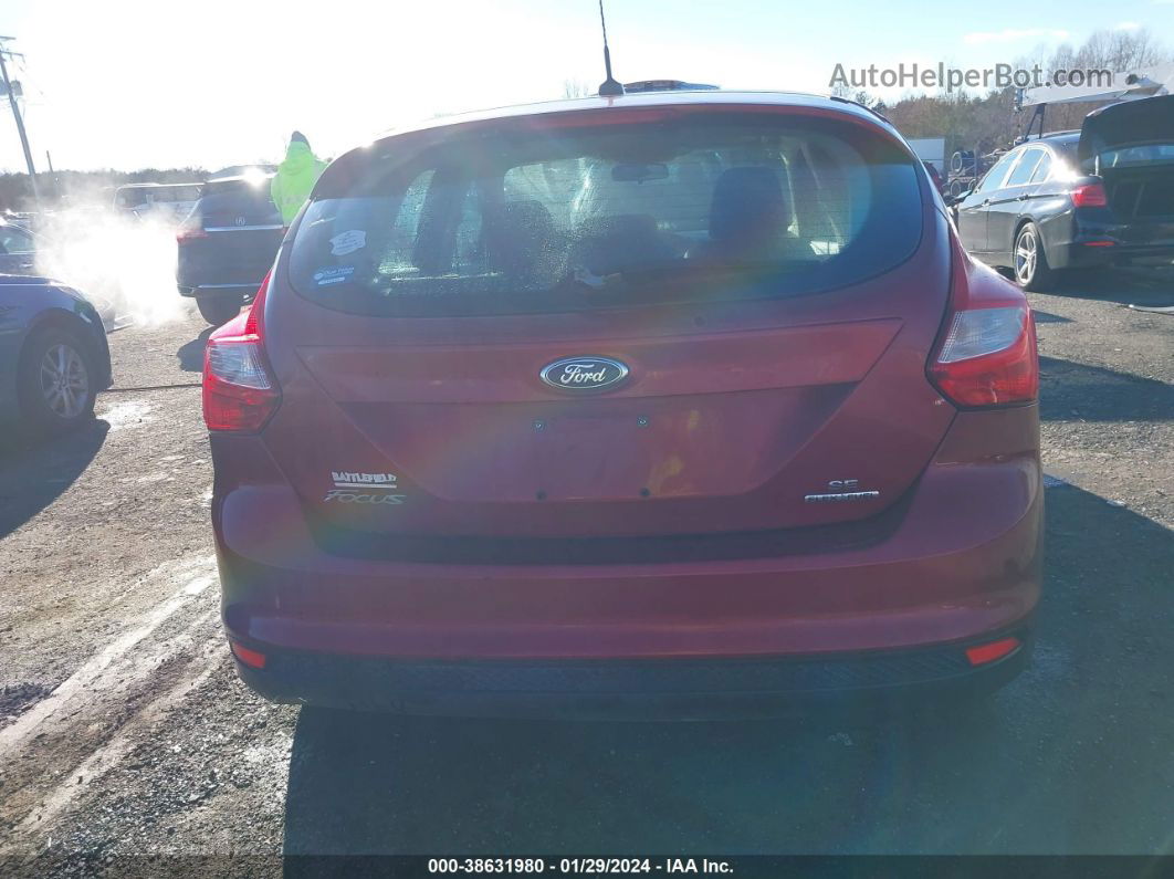 2013 Ford Focus Se Red vin: 1FADP3K28DL112942