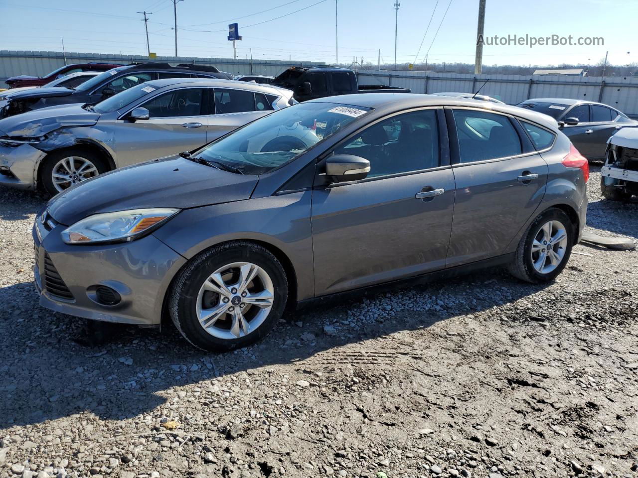 2013 Ford Focus Se Gray vin: 1FADP3K28DL114285