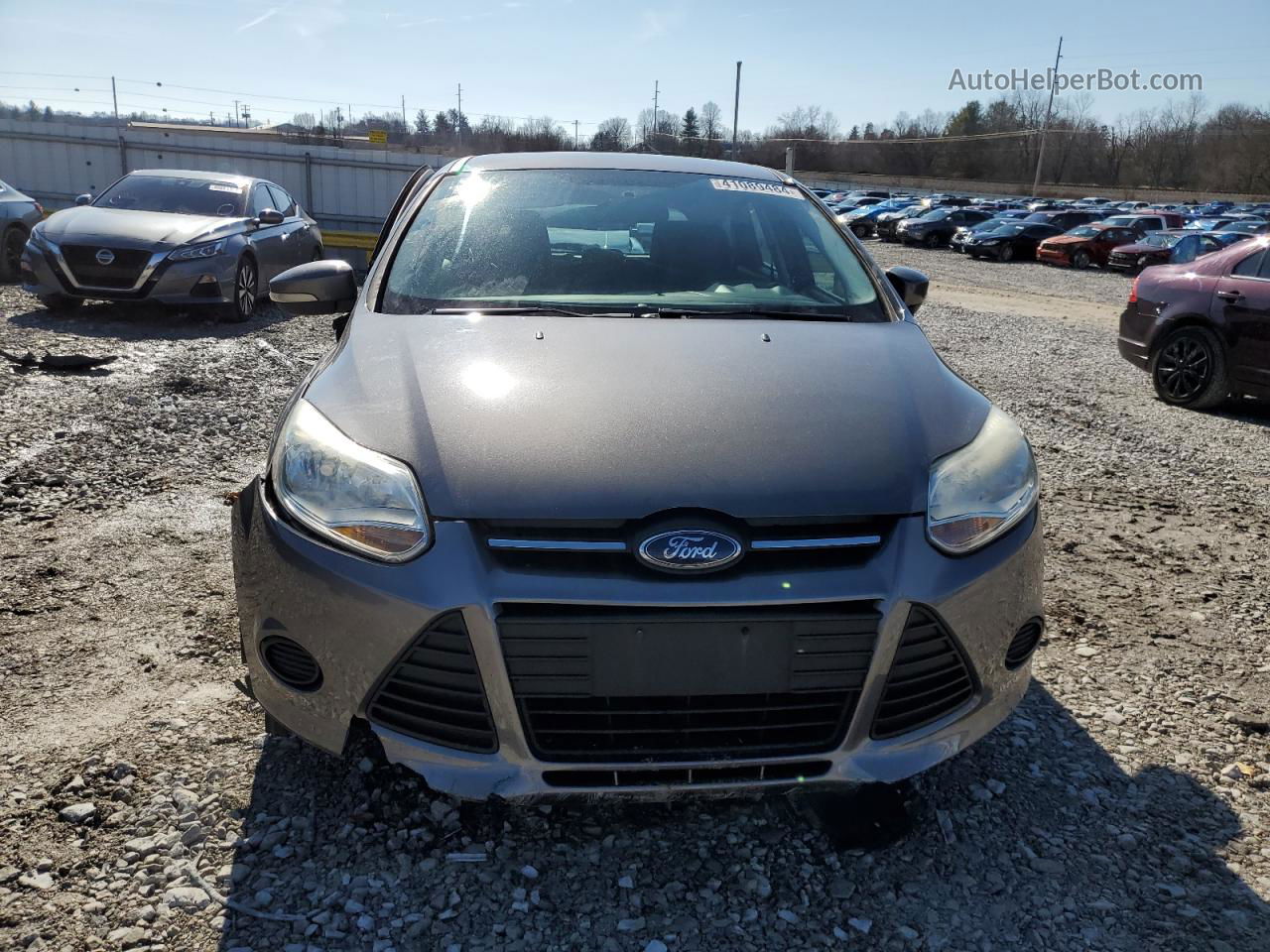 2013 Ford Focus Se Gray vin: 1FADP3K28DL114285