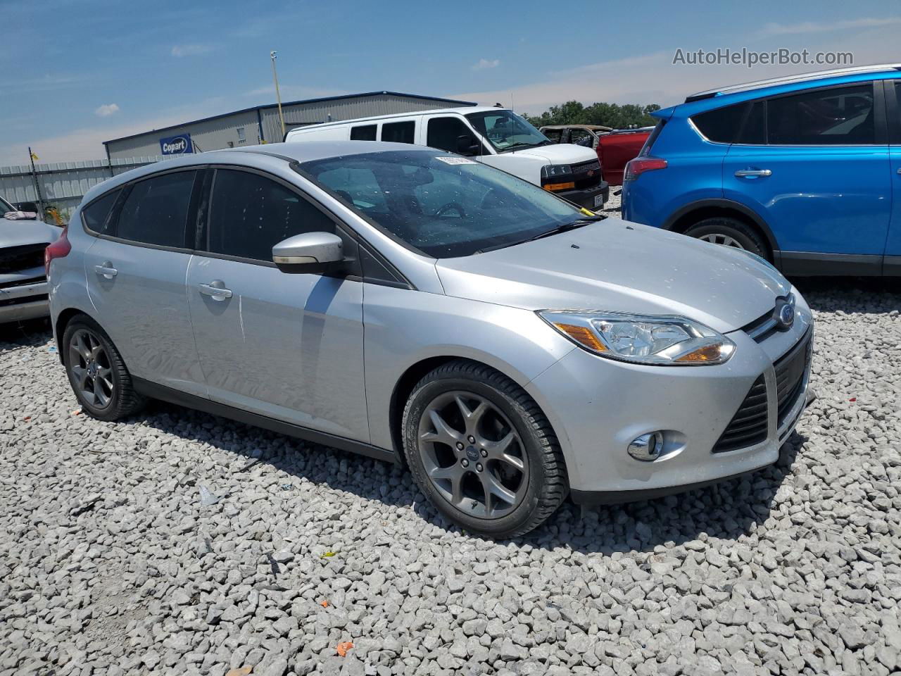 2013 Ford Focus Se Silver vin: 1FADP3K28DL127599