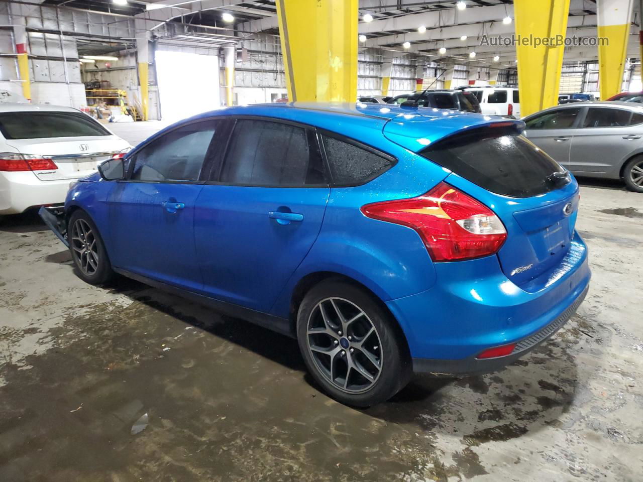 2013 Ford Focus Se Blue vin: 1FADP3K28DL222325