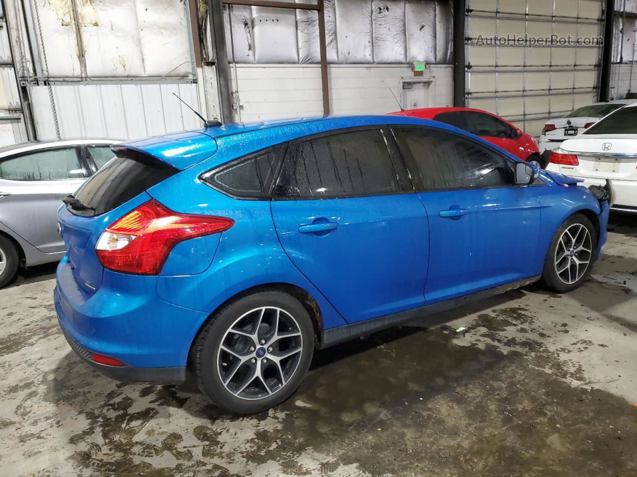 2013 Ford Focus Se Blue vin: 1FADP3K28DL222325