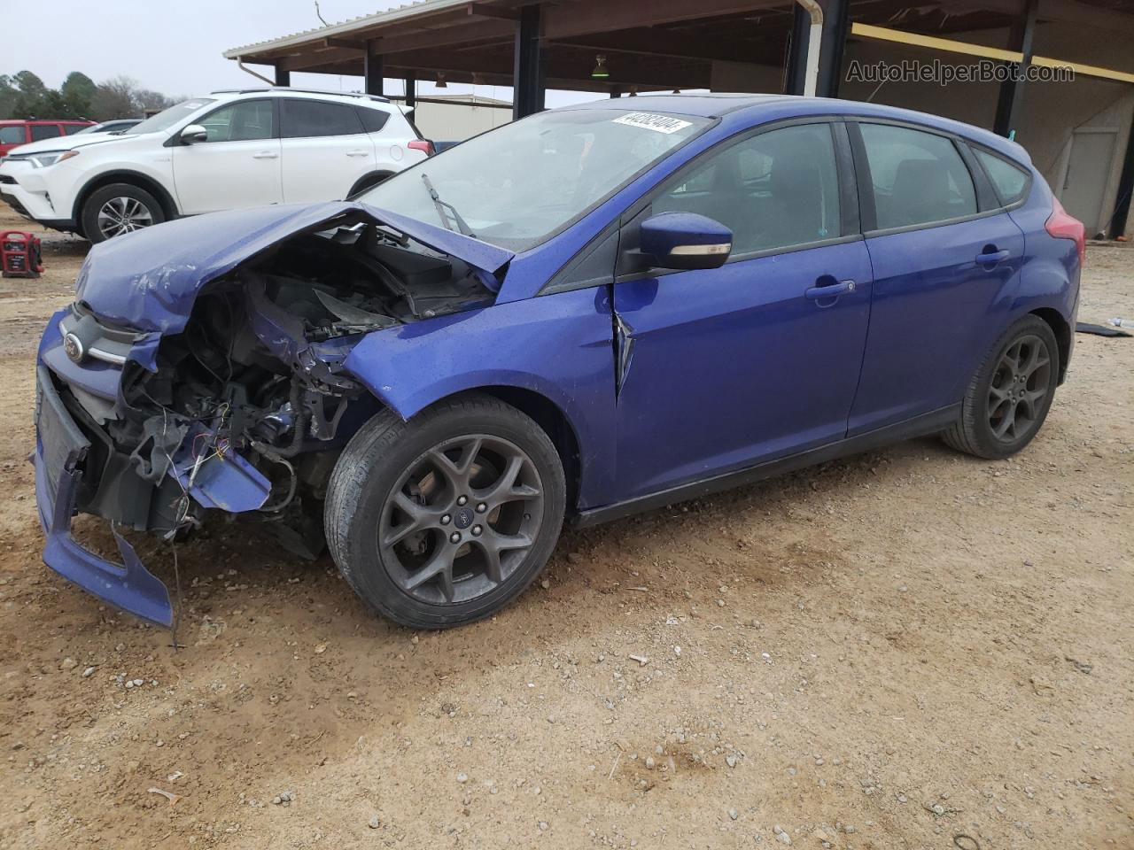 2013 Ford Focus Se Blue vin: 1FADP3K28DL272030