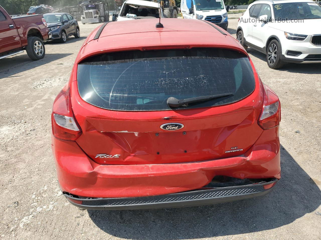 2013 Ford Focus Se Red vin: 1FADP3K28DL297123