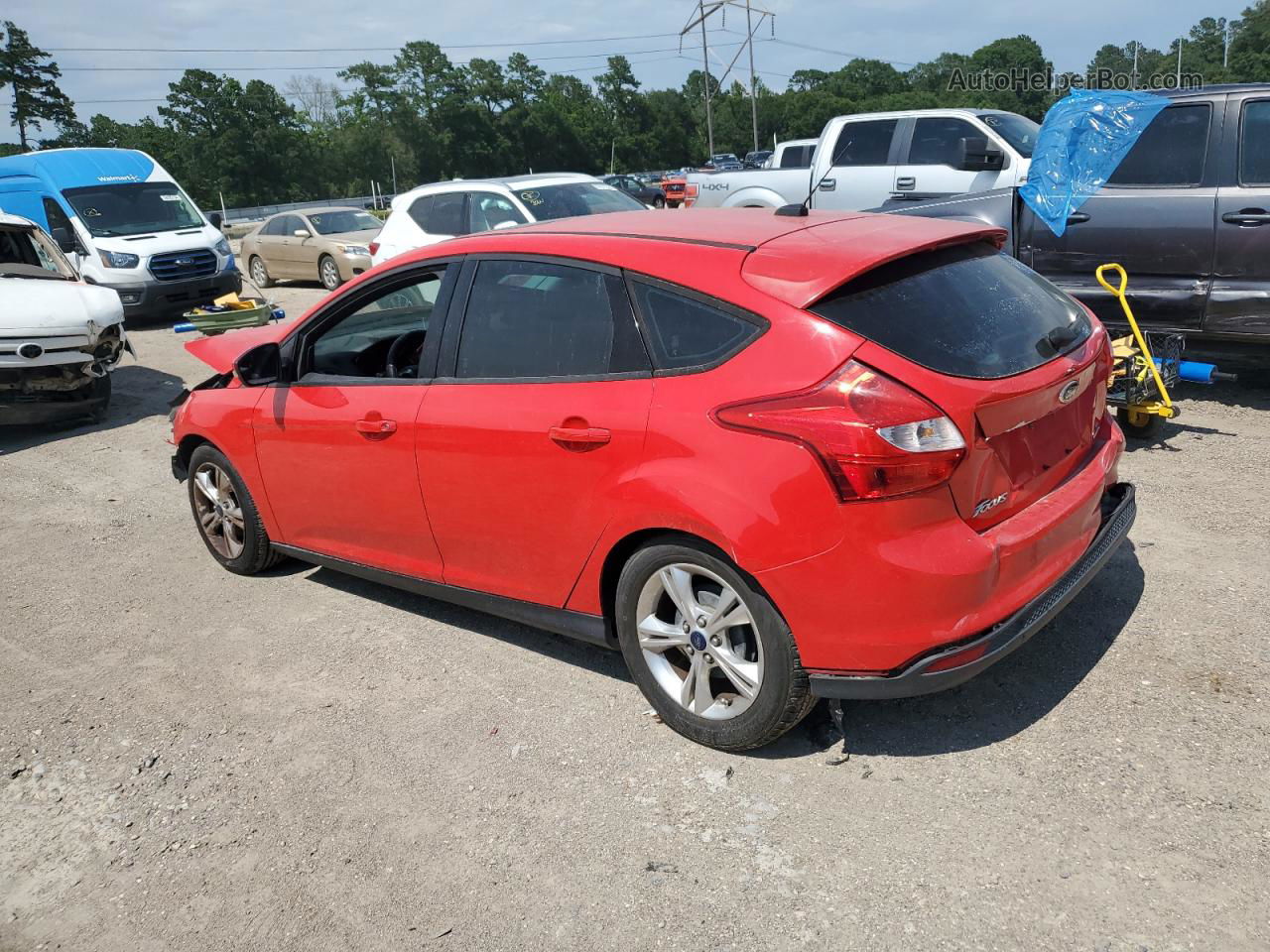 2013 Ford Focus Se Red vin: 1FADP3K28DL297123