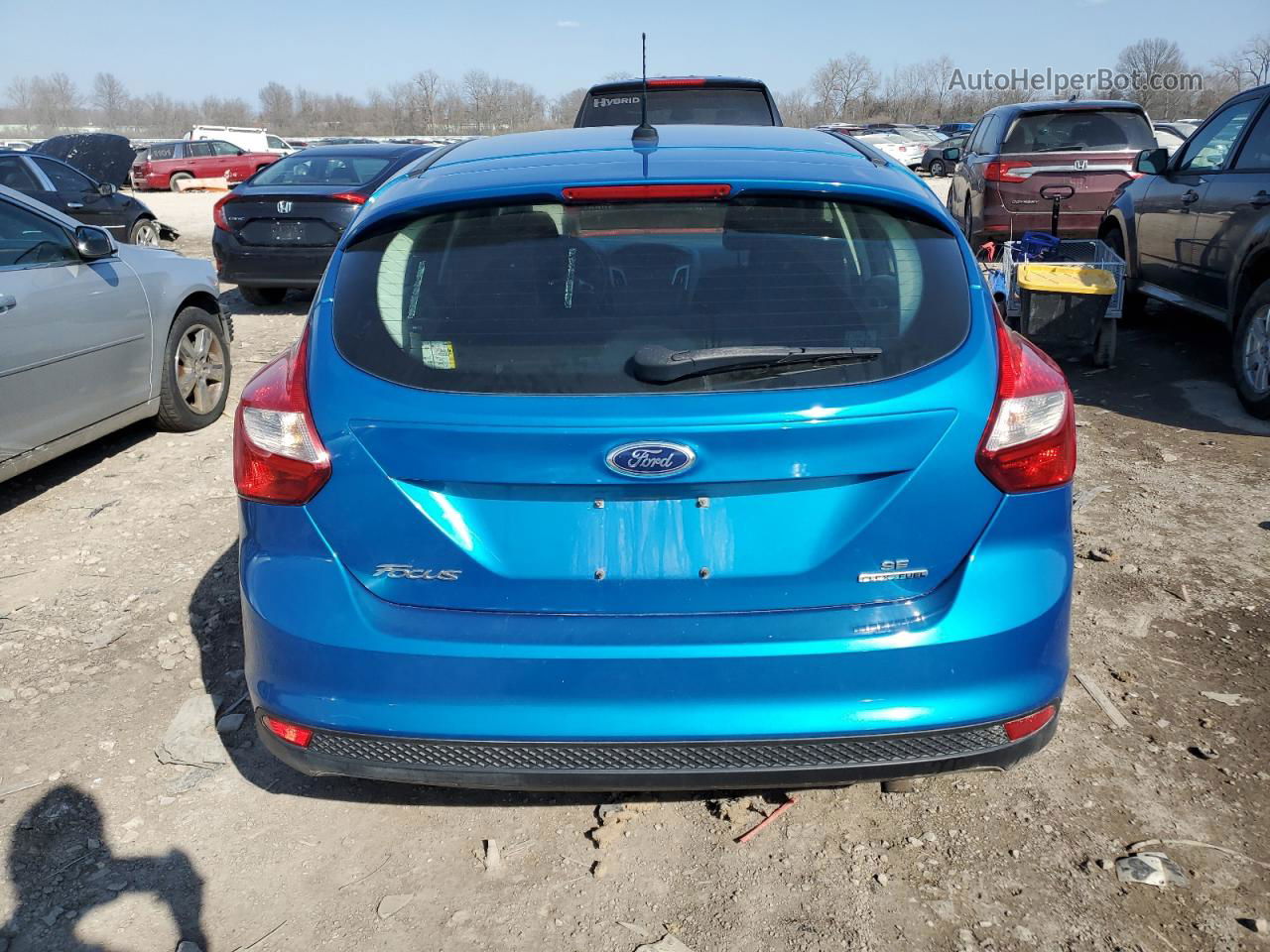 2013 Ford Focus Se Blue vin: 1FADP3K28DL327169