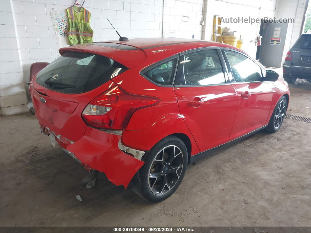 2014 Ford Focus Se Red vin: 1FADP3K28EL247050