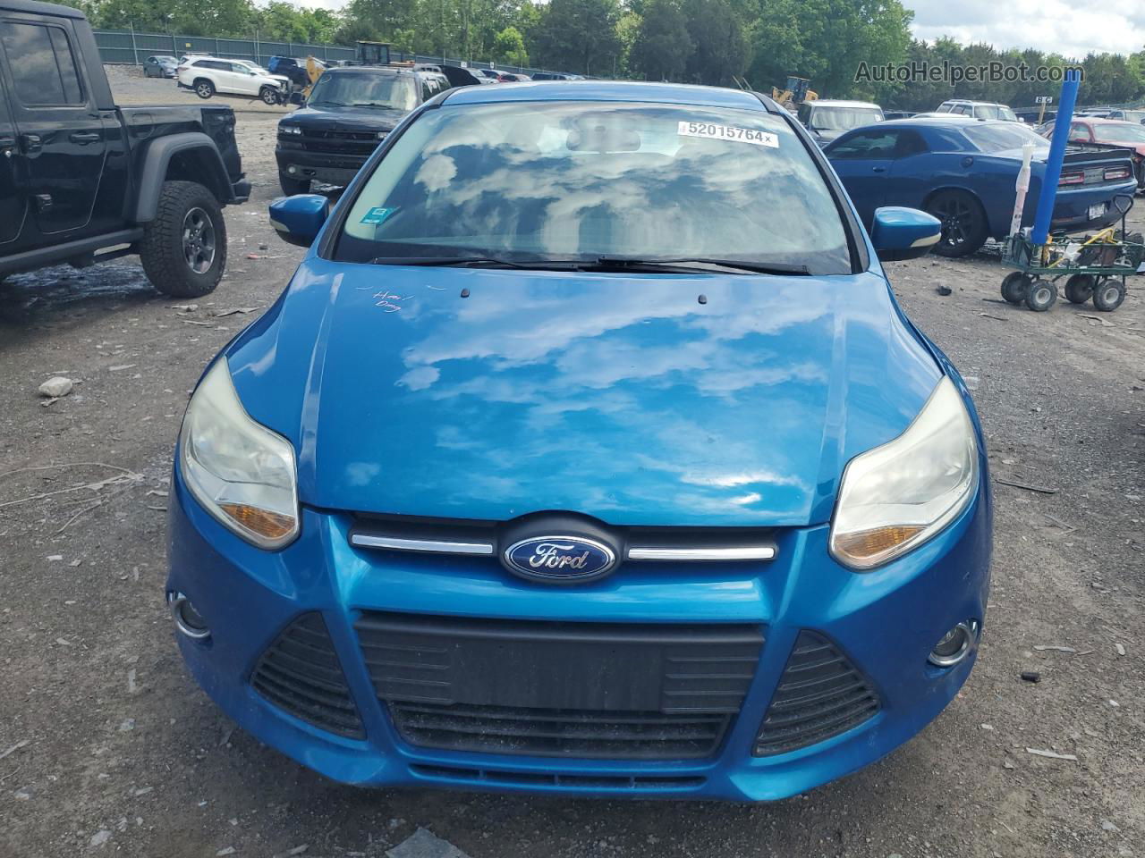 2014 Ford Focus Se Синий vin: 1FADP3K28EL285457