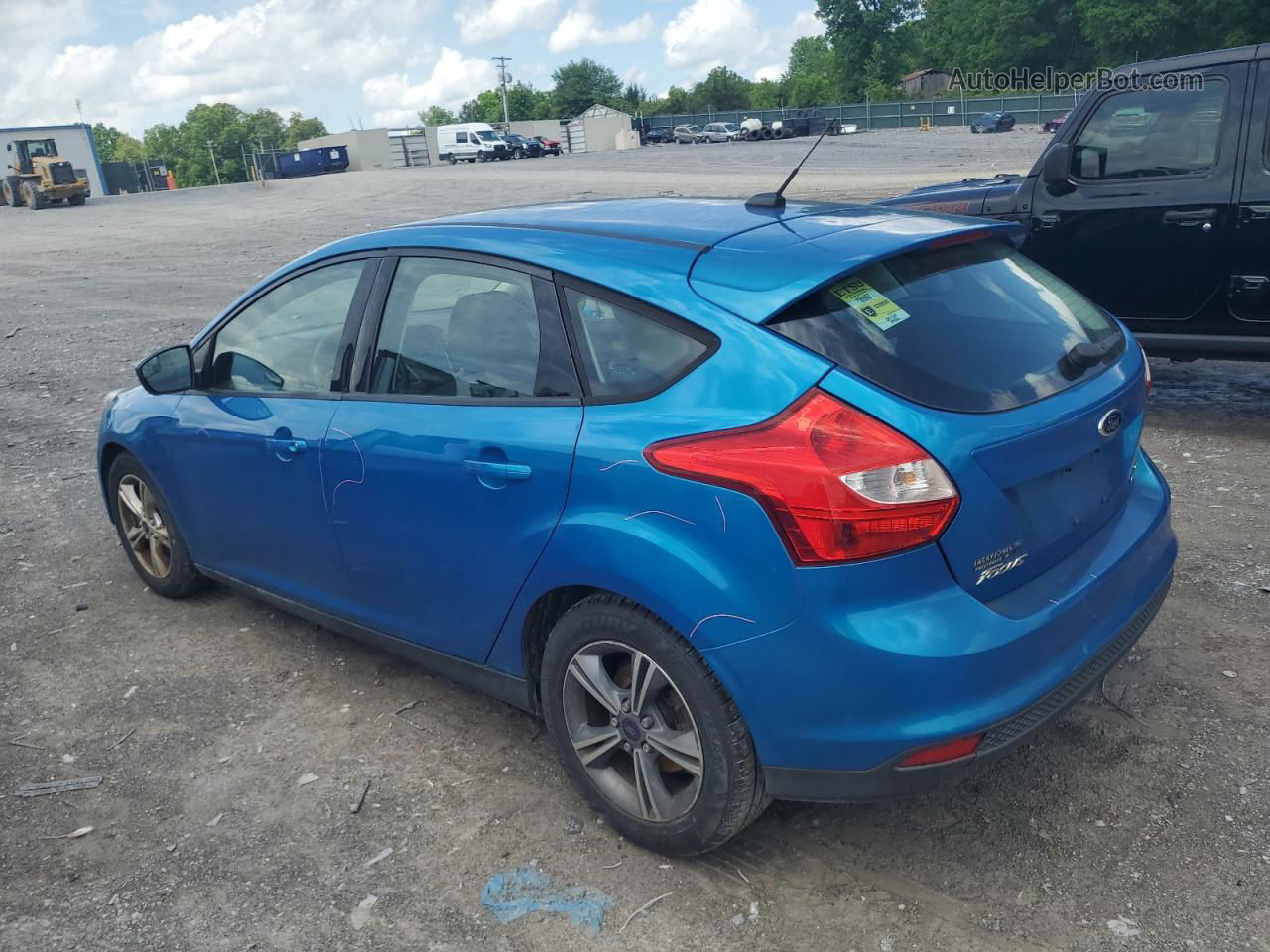 2014 Ford Focus Se Blue vin: 1FADP3K28EL285457