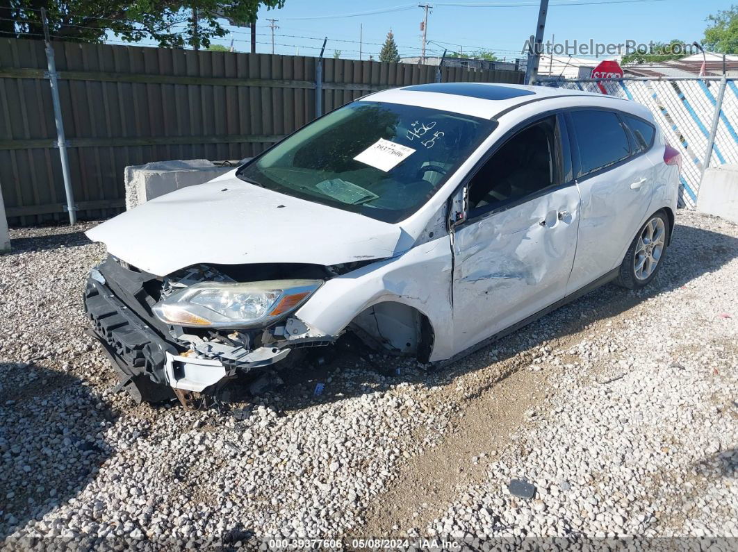 2014 Ford Focus Se White vin: 1FADP3K28EL293400