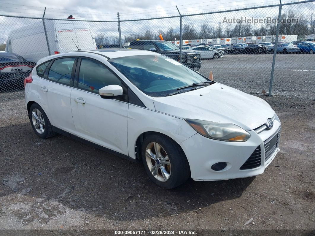 2014 Ford Focus Se White vin: 1FADP3K28EL332633