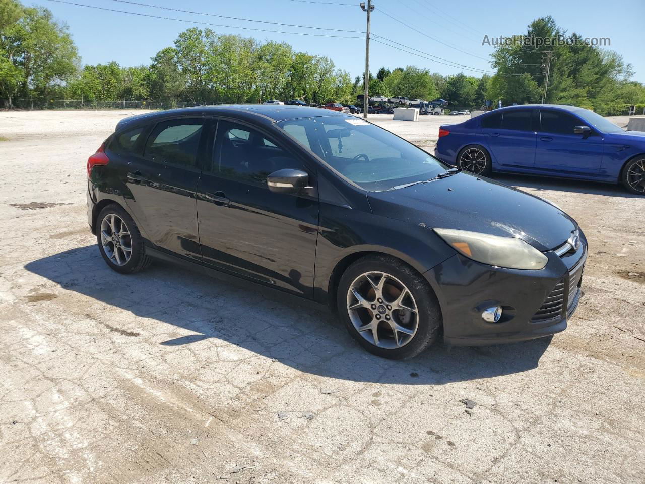 2014 Ford Focus Se Black vin: 1FADP3K28EL396168