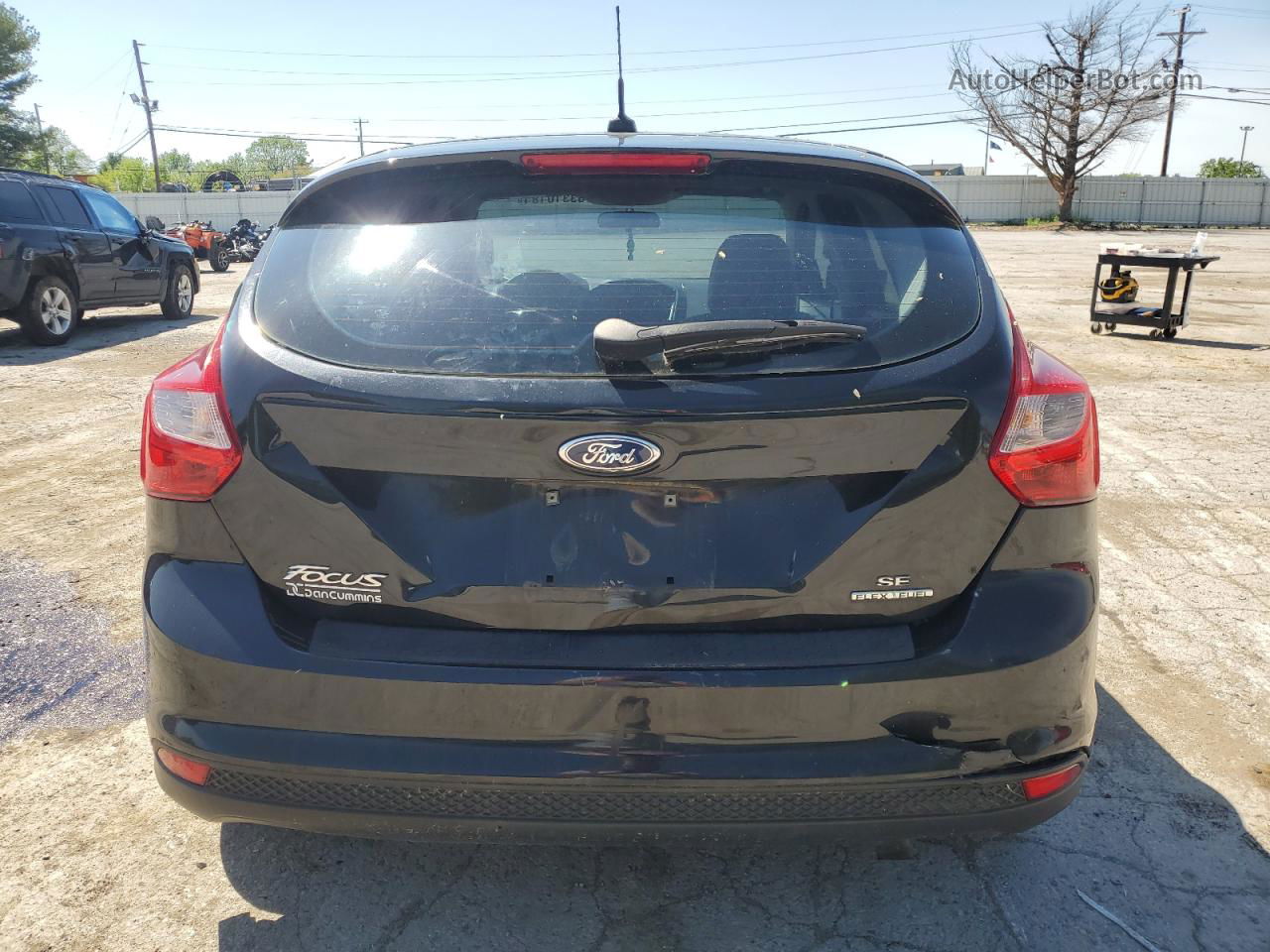 2014 Ford Focus Se Black vin: 1FADP3K28EL396168