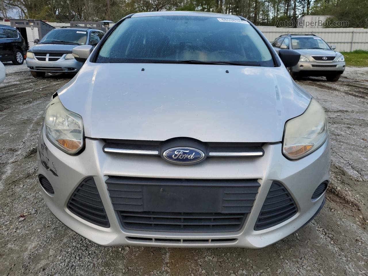 2014 Ford Focus Se Silver vin: 1FADP3K28EL396672