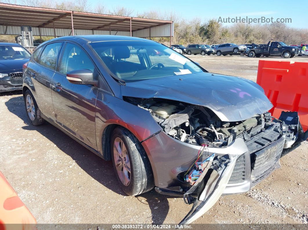 2014 Ford Focus Se Gray vin: 1FADP3K28EL460533